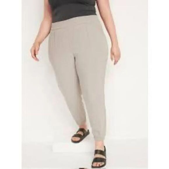 Nwt Old Navy High-Waisted Twill Jogger Pants Size Large - Picture 1 of 15